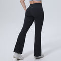 New women's high-waisted, butt-lifting, slightly flared yoga pants - barely-there feel, breathable, no camel toe, running & fitness wide-leg activewear