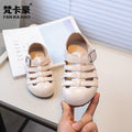Vancahao children's shoes  summer new girls' fashion closed-toe roman sandals boys' birkenstock-style shoes kids' sandals