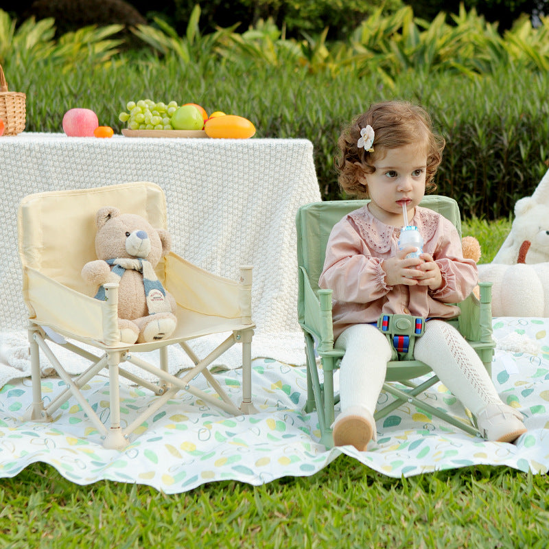Baby Dining Chair Folding Children's Lightweight Small Chair Baby Multifunctional Outdoor Beach Chair Dining Table Learning Seat