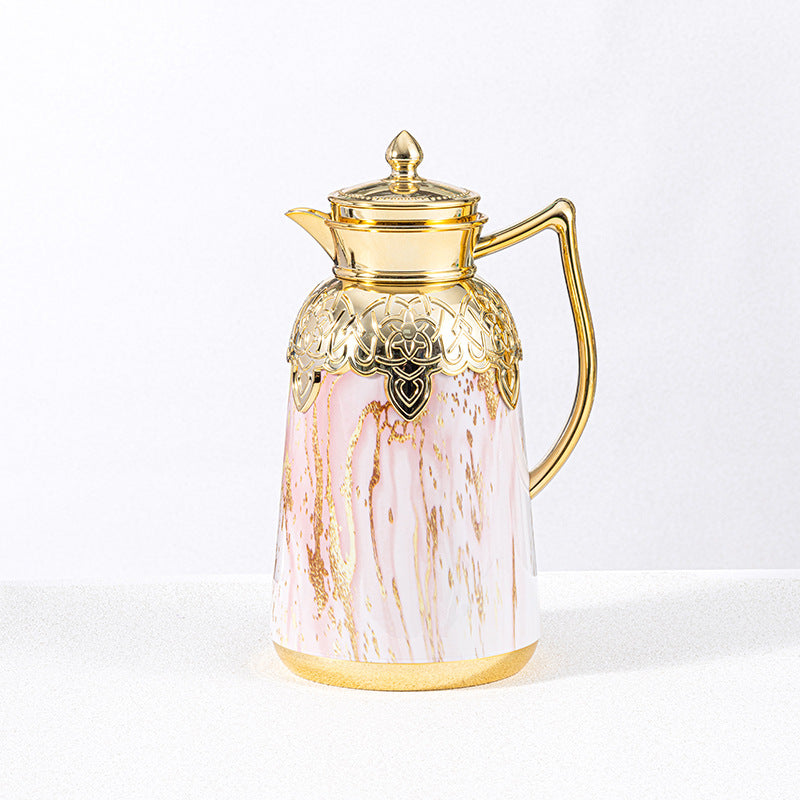 Wholesale gifts coffee pot thermos pot for home large capacity european style coffee pot