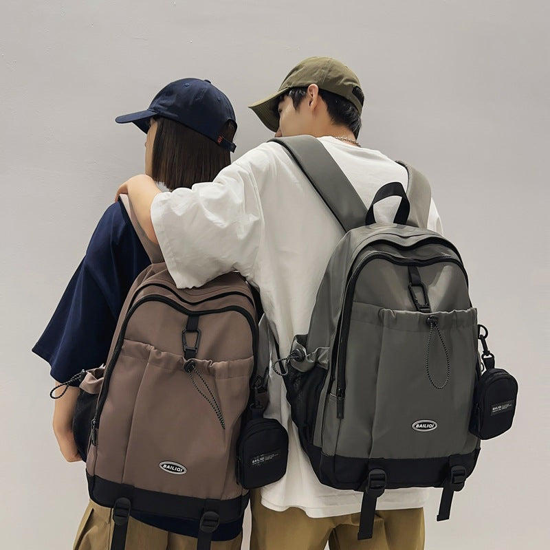 2024 new lightweight travel backpack - minimalist design for men, high school & middle school students, large capacity, women's college student bookbag