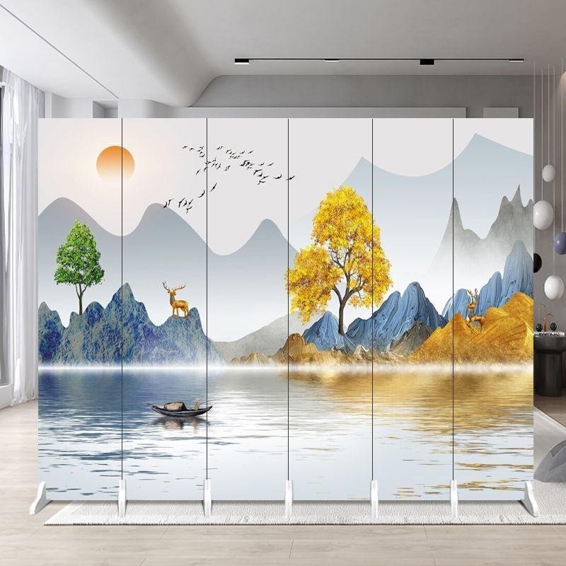 Minimalist screen partition for living room, beauty salon, office, room, home, entryway – folding and mobile
