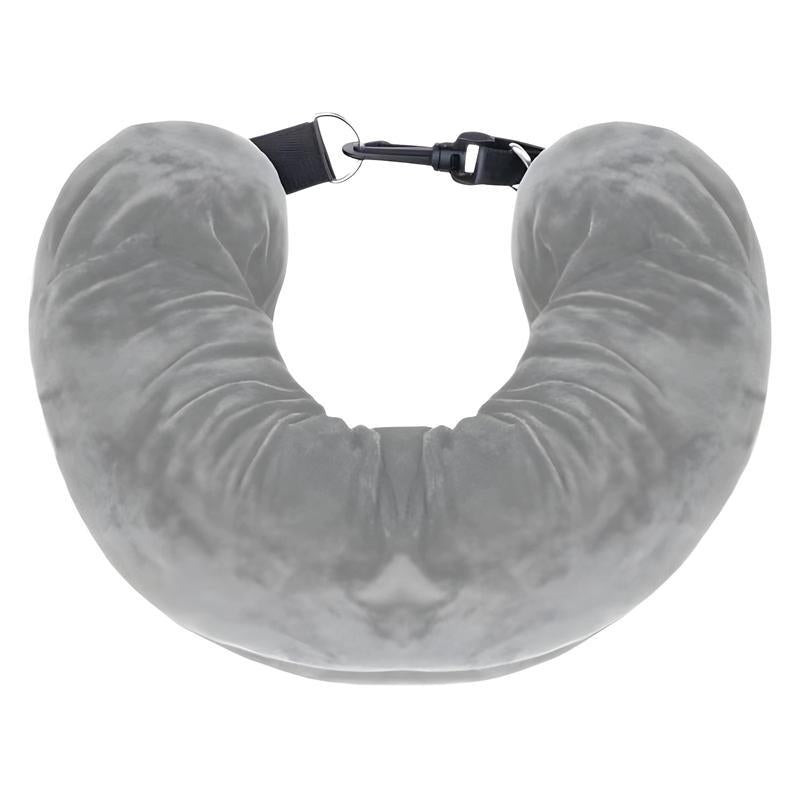 Amazon travel neck pillow cover storage bag portable travel bag plush u-shaped pillow clothing inflatable