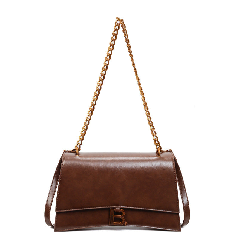 2025 autumn new arrival: unique women's shoulder bag - fashionable chain crossbody bag, vintage-inspired, casual commute style