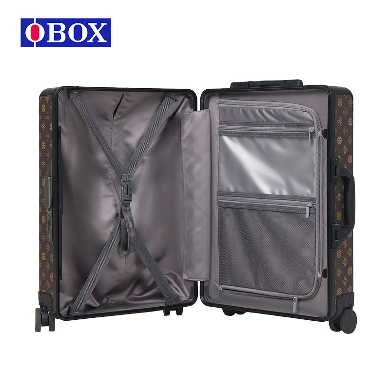 Cross-border moving abroad Air check box Large capacity folding suitcase Universal wheel Classic presbyopia suitcase