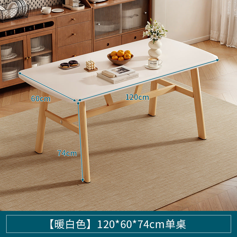 Dining table for homesmall apartment medieval dining table rectangular modern casual rental room dining and commercial table and chair combination