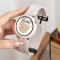 Bestselling dual-payment round screen smartwatch for high school girls - stylish, nfc access, ai assistant, fitness tracker (instagram hot item)