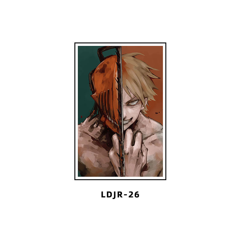 Chainsaw Man Decorative Painting Dianji Hayakawa Autumn Chainsaw Man Poster Hanging Painting E-sports Room Bedroom Anime Second Dimensional Mural