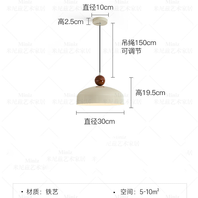 Nordic cream style restaurant pendant light japanese retro dining table lamp ufo modern dining room bar home small pendant light