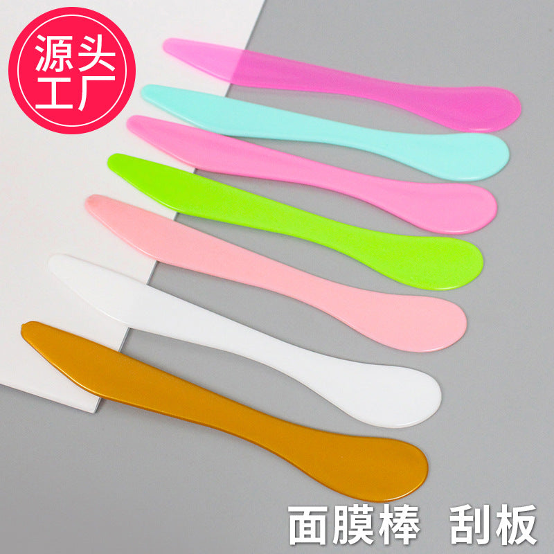 Medium-sized facial mask spatula, plastic mixing stick, applicator, mask spreader, beauty diy mask tool, 16cm total length