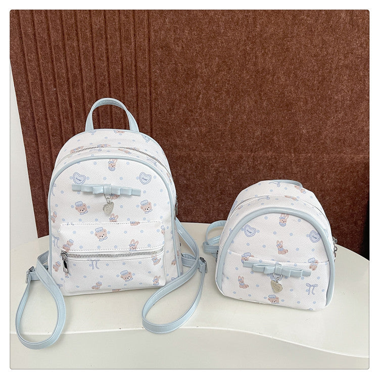 Cross-border Korean version backpack women's leisure large-capacity student schoolbag campus style trend texture light travel backpack