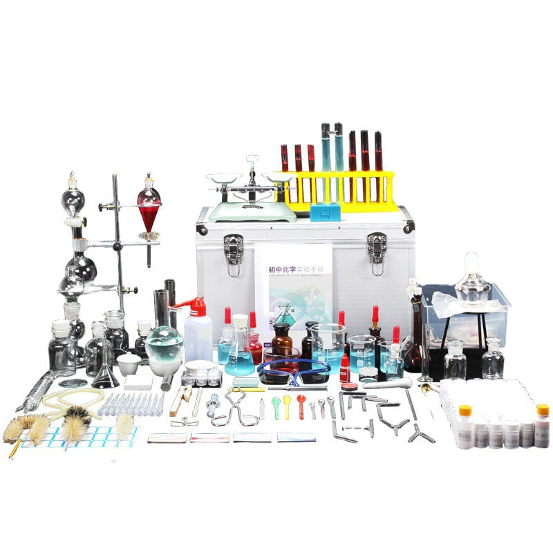Junior high school chemistry experimental equipment, a full set of experimental consumables, high school chemistry glass reagents, teaching aids, chemistry experimental box