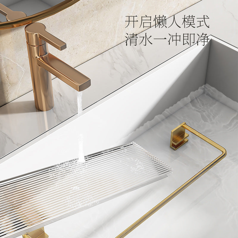 Toilet bathroom rack non-punching acrylic toilet toilet toilet washstand wall towel rack storage