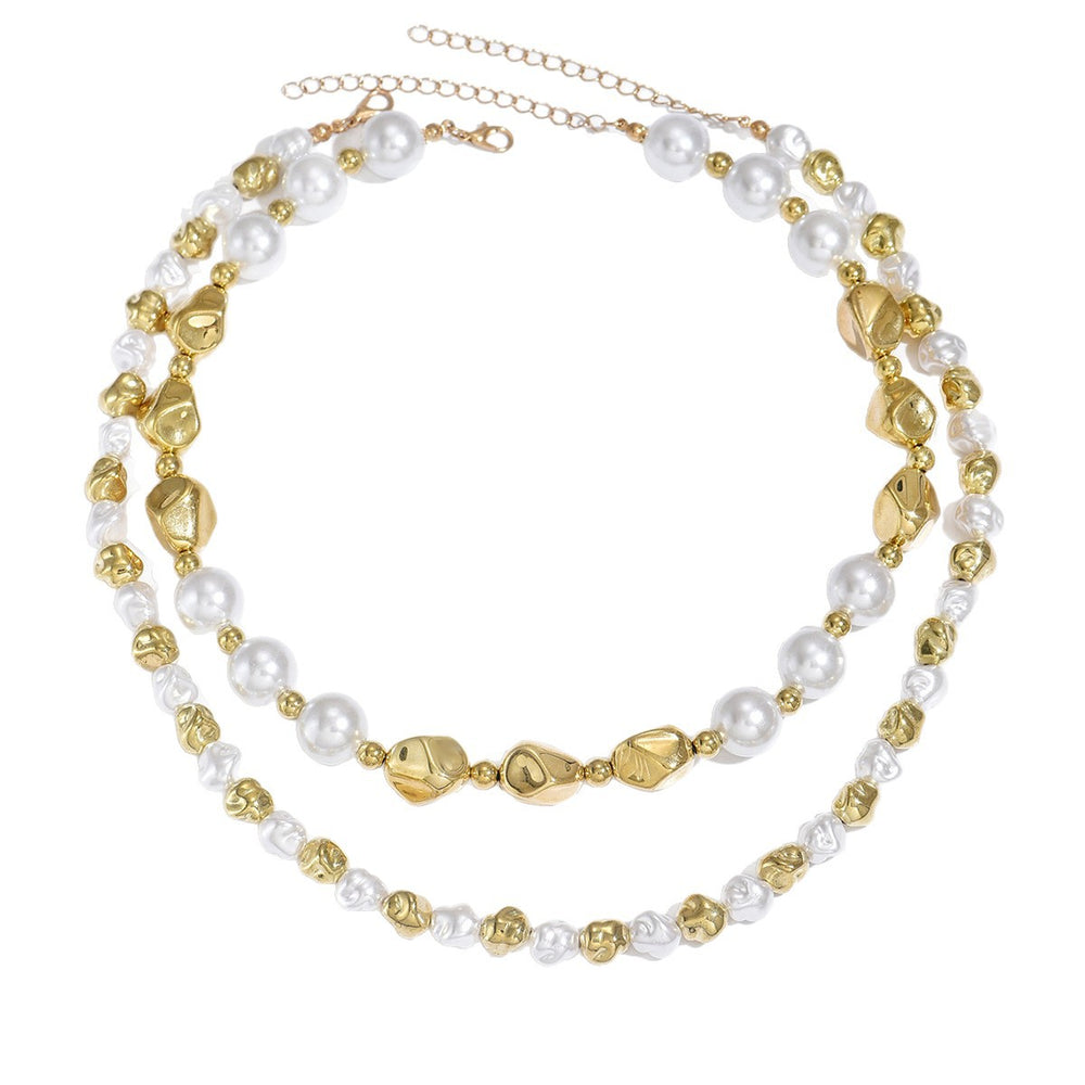 Wholesale vintage faux pearl necklaces - european & american style, statement pieces, niche design, accessible luxury accessories, high-end women's autumn/winter sweater chains
