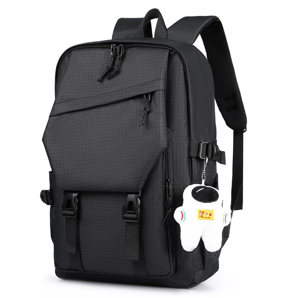 Cross-border fashion simple couple backpack leisure travel backpack large capacity trend junior high school student schoolbag