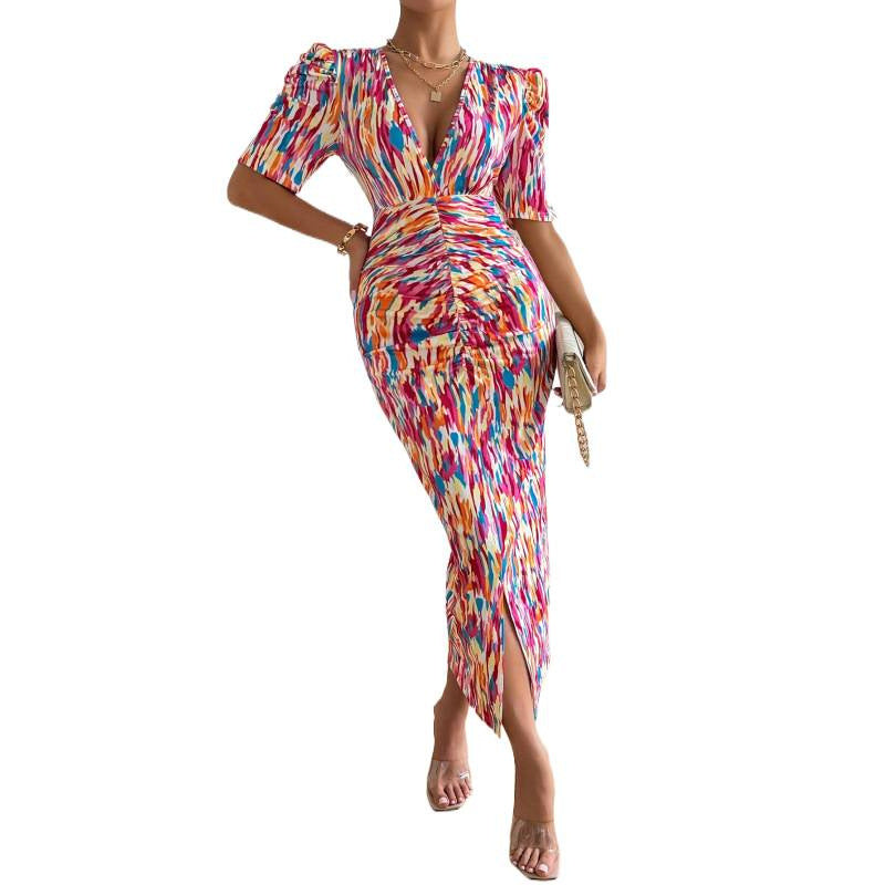 barcode new arrival  elegant women's original print dress
