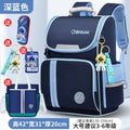 Large, deep blue + includes astronaut figurine + card holder + pencil case + tutoring bag