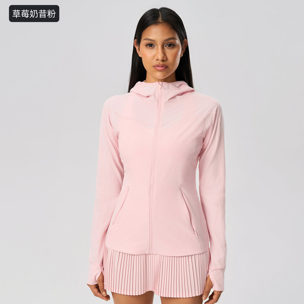 Spring and summer new arrival outdoor sunshade ice-like sun protection clothing for women upf50+ anti-ultraviolet light and quick-drying outweard25011
