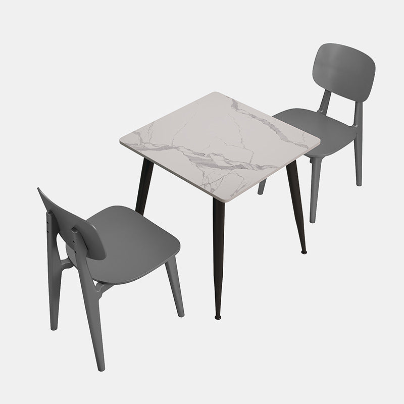 Company staff canteen dining table and chairs student canteen snack bar combination catering commercial 4 staff school restaurant