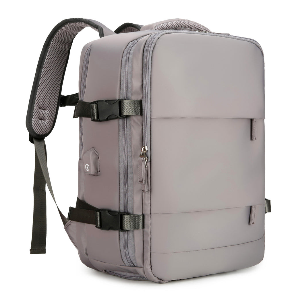 Selected high-value, load-reducing, large-capacity scratch-resistant backpack, high-quality book including separate shoe compartment, computer bag