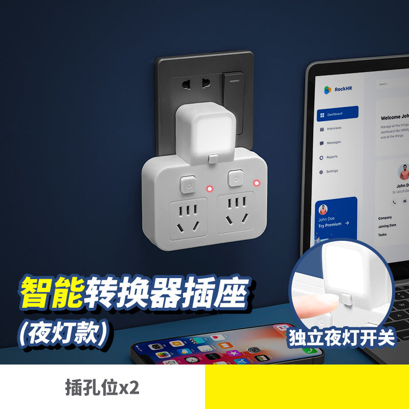 For home socket converter multi-hole panel wireless power strip power strip with usb one-to-many function plug