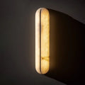 Natural snowflake marble effect wall lamp - modern minimalist, light luxury style for living room, hallway, bedroom, and background wall - high-end lighting fixture