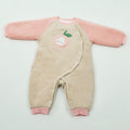 Babibele spring and autumn baby onesie long sleeves baby romper pure cotton bottomintimates newborn romper thin pajamas