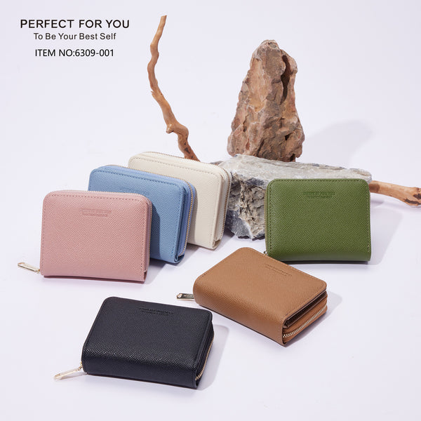 Perfect for you, short women's wallet, Korean version of fashion organ zipper card bag, 20% off change bag.