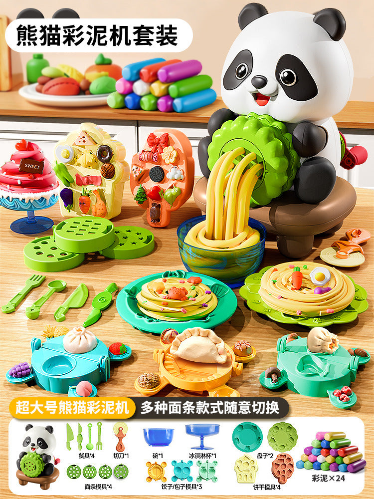 Kids' play dough noodle maker - pretend play dough food grade - super light clay toy for boys and girls - birthday gift