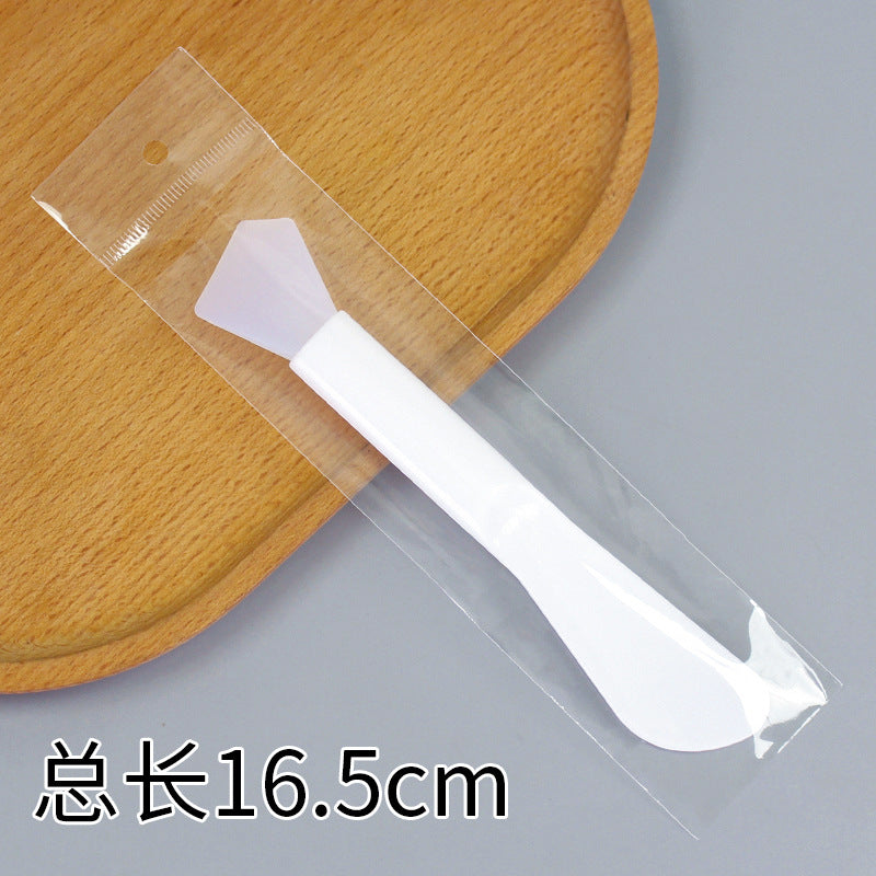 Beauty silicone brush facial mask brush makeup brush soft bristle head brush mud mask beauty tool fan-shaped fruit acid brush