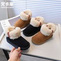 Vancahao girls' snow boots - new  winter collection: kids' lambswool-lined, extra-thick cotton shoes, baby's fuzzy ankle boots