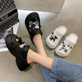 Women's clogs - trendy, cute, and versatile summer footwear: anti-slip, chunky platform, closed-toe design - perfect for beach, work, or everyday wear