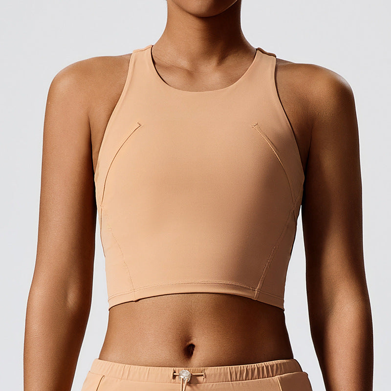 New arrivalenvironmental-friendly renewable nylon fabric sexy running tennis top summer table tennis yoga vest for women
