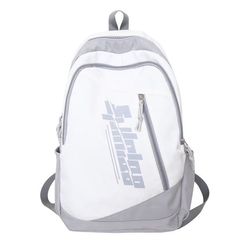 School bag for junior high school students, large-capacity lightweight backpack for men, Korean version of trendy versatile middle school students, niche backpack for women