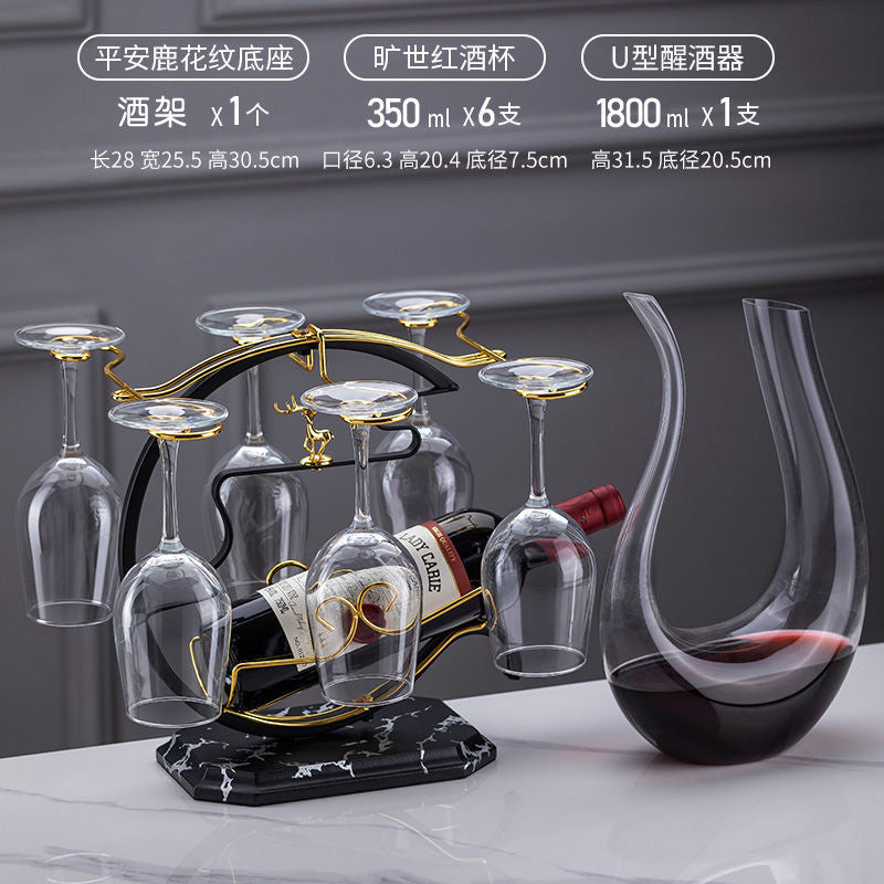Creative wine glass rack ornament set - new home bar stemware holder, upside down wine glass rack, premium wine rack, barware