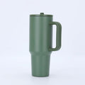 Amazon 40oz fifth generation car cup 304 stainless steel straw handle thermos cup large capacity cold ice cup
