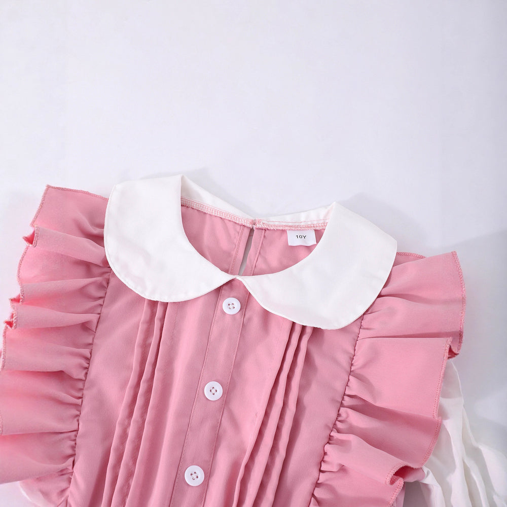 Girls' (tall) dress, peter pan collar dress