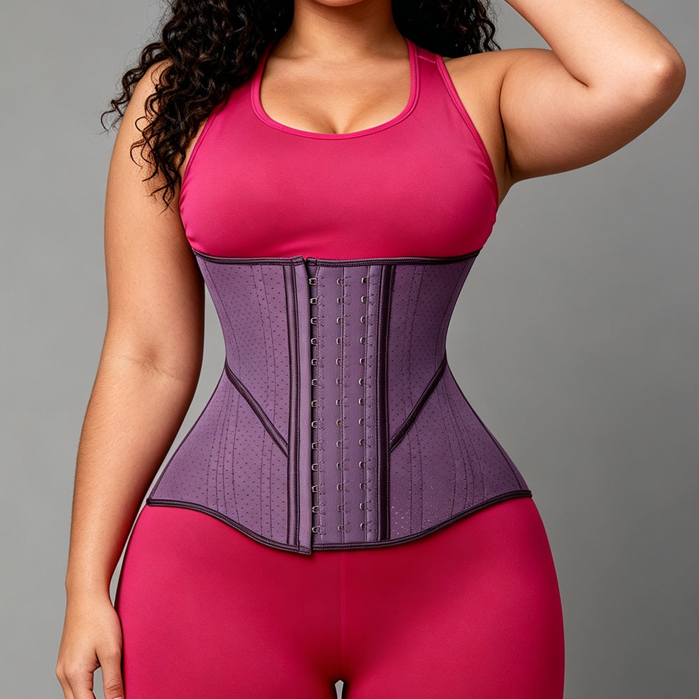 Waisttrainerfashion19 bone latex shaping sports waist tight slimming look waist tightening abdominal belt