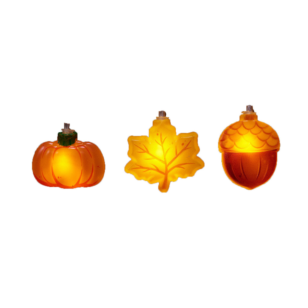 LED pumpkin maple leaf light string Thanksgiving small lanterns decorative lights pendant atmosphere light holiday lighting arrangement pendant