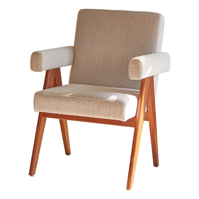 Negotiation table and chair combination, star hotel chair, rest, reception, sales suite, solid wood sofa chair, all solid wood