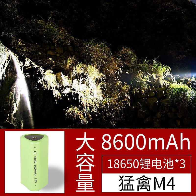 Cross-border new Langminas T40 super bright strong light flashlight USB charging outdoor long-range long-range flashlight