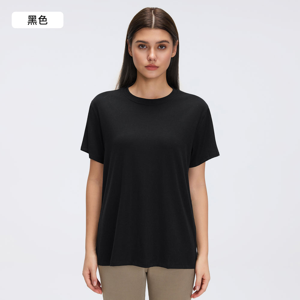 【customization available】loose fit women's short-sleeve yoga & activewear t-shirt - factory direct, supports custom oem/odm