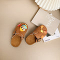 2025 new cute cartoon crayon shin-chan thick-soled children's birkenstock-style sandals, non-slip retro closed-toe slippers for boys and girls