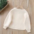 Girls' cardigan sweater,  autumn/winter new collection, kids' casual knit outerwear, handmade wool sweater top for baby girls