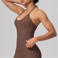 fashionpure color high elastic tight strap halter back sports intimates training running yoga clothes vest for women