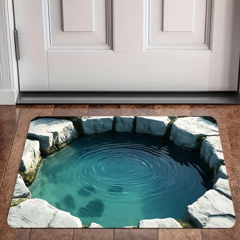 3d visual trap floor mat bathroom absorbent mat non-slip foot mat entrance door mat entrance door mat