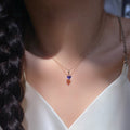 Wholesale alloy heart pendants - european & american cross-border jewelry, exquisite, niche, light luxury, high-end, versatile, diamond-studded necklaces for women