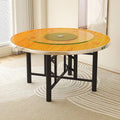 Thickened round table 12 dining table solid wood glass banquet turntable for home hotel canteen round table top dining table country dining table
