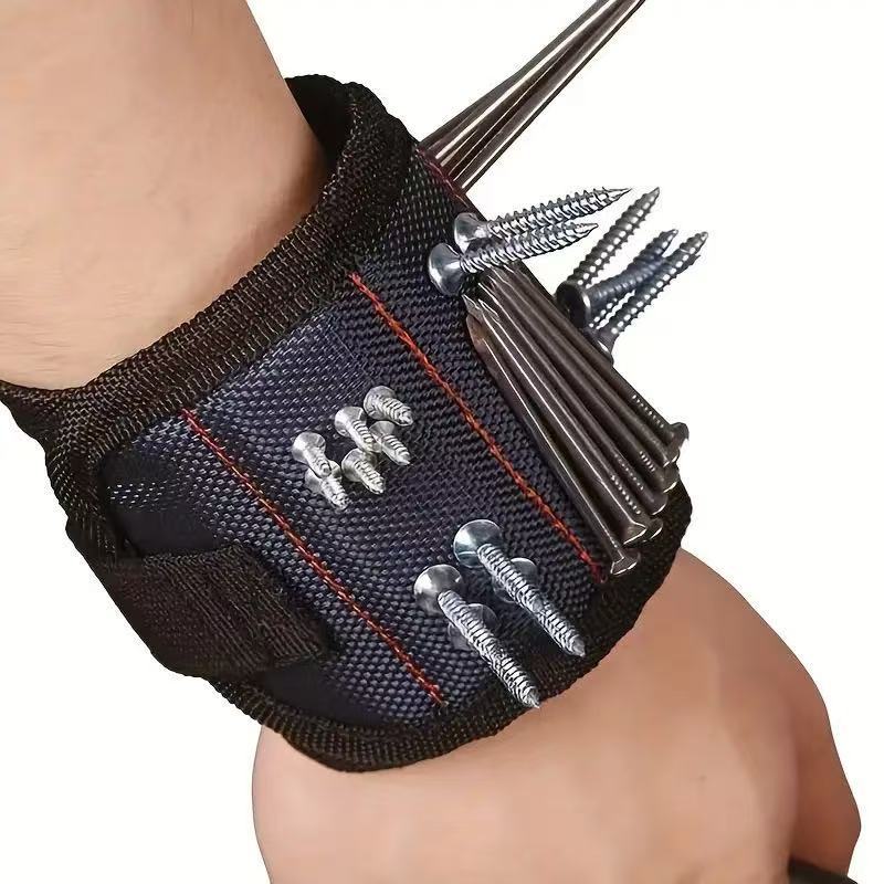 Strong magnetic nail wrist storage tool strong magnetic iron gadget screw accessory picker strong magnetic wrist strap