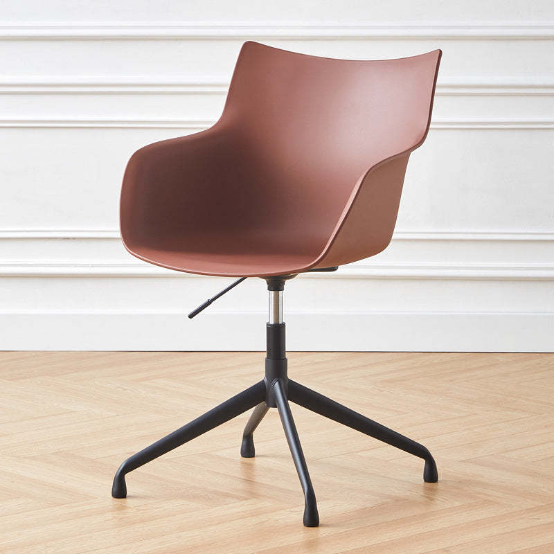 Business plastic chair computer chair reception negotiation chair restaurant stool thickened backrest chair office chair swivel chair for extended sitting